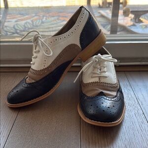 SOLD - Two-Tone Wingtip Oxford Shoes